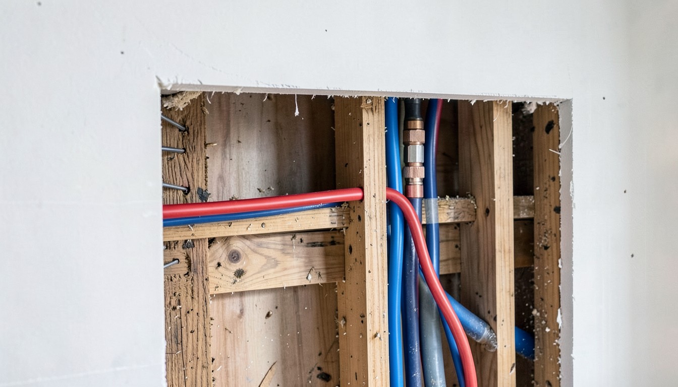 Editorial photograph illustrating whole-home repipe: the complete guide.