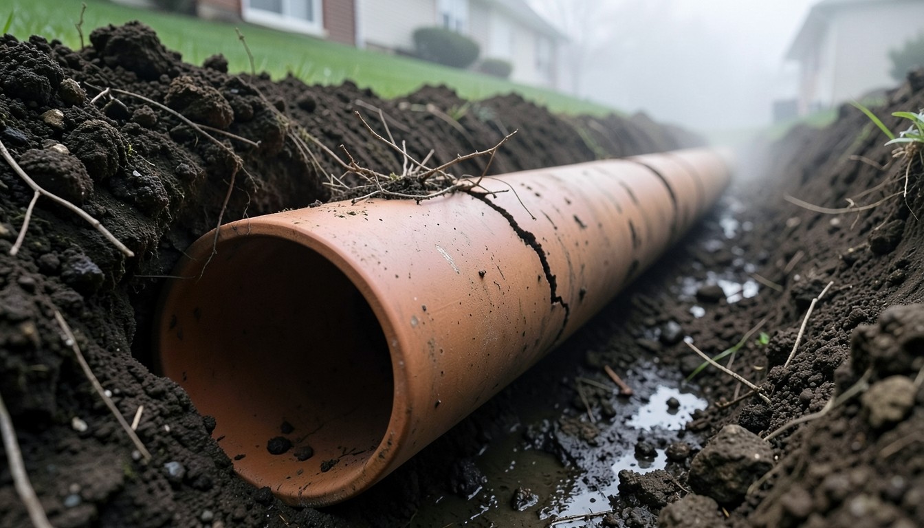 Editorial photograph illustrating sewer line repair: the complete guide.