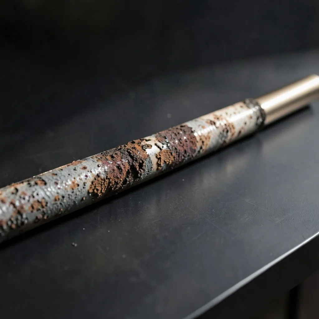 Reference photograph: Anode Rod (Sacrificial magnesium or aluminum rod inside a water heater tank that corrodes i).