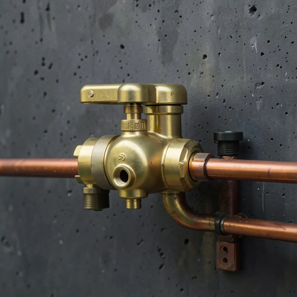 Reference photograph: Backflow Preventer (Valve assembly that prevents non-potable water from being siphoned or pushed bac).