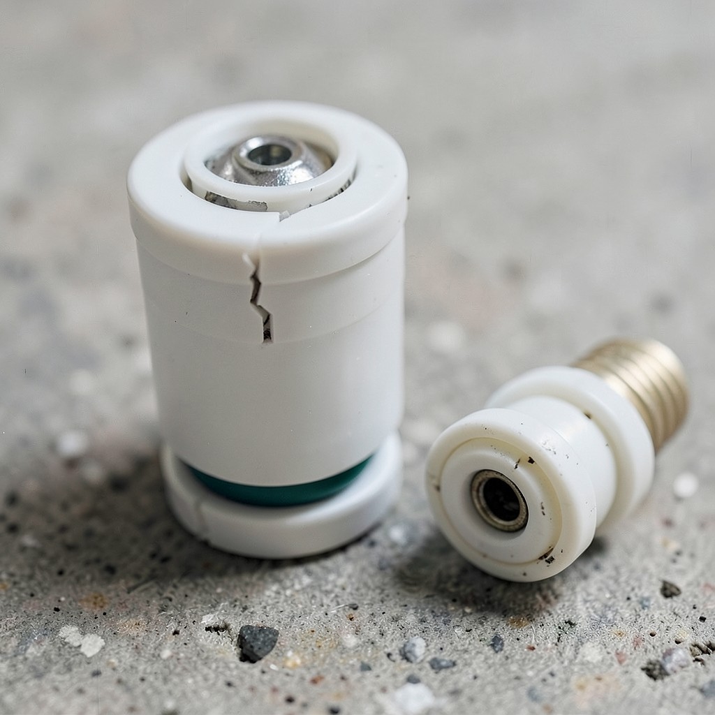 Reference photograph: Faucet Cartridge (The internal valve mechanism inside a cartridge faucet that controls water flow ).