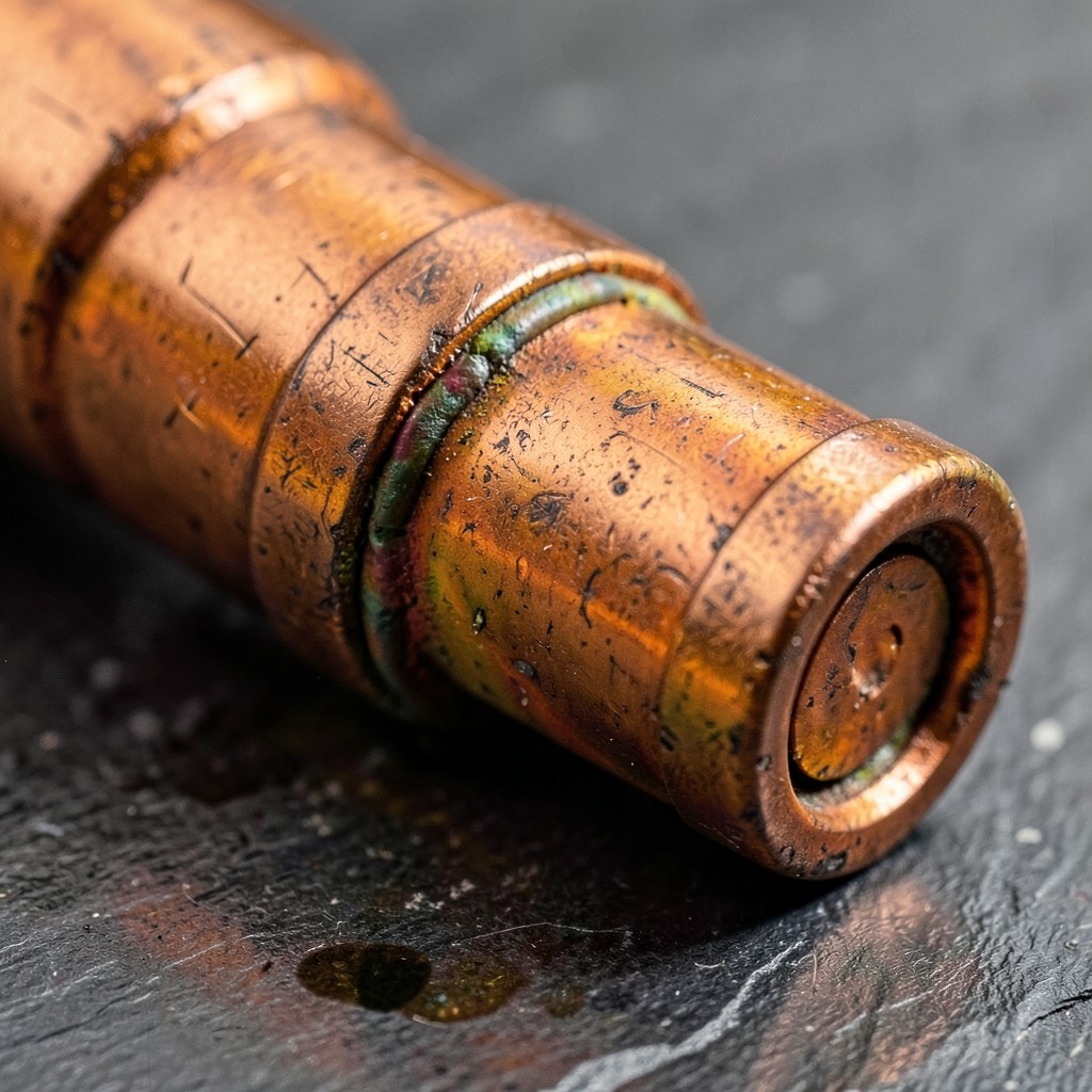 Reference photograph: Copper Pipe (The most widely used metal pipe for residential water supply lines. Durable, cor).