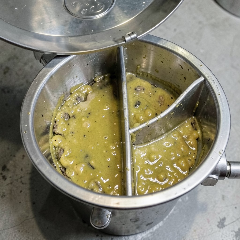 Reference photograph: Grease Trap (A plumbing device that intercepts fats, oils, and grease before they enter the s).