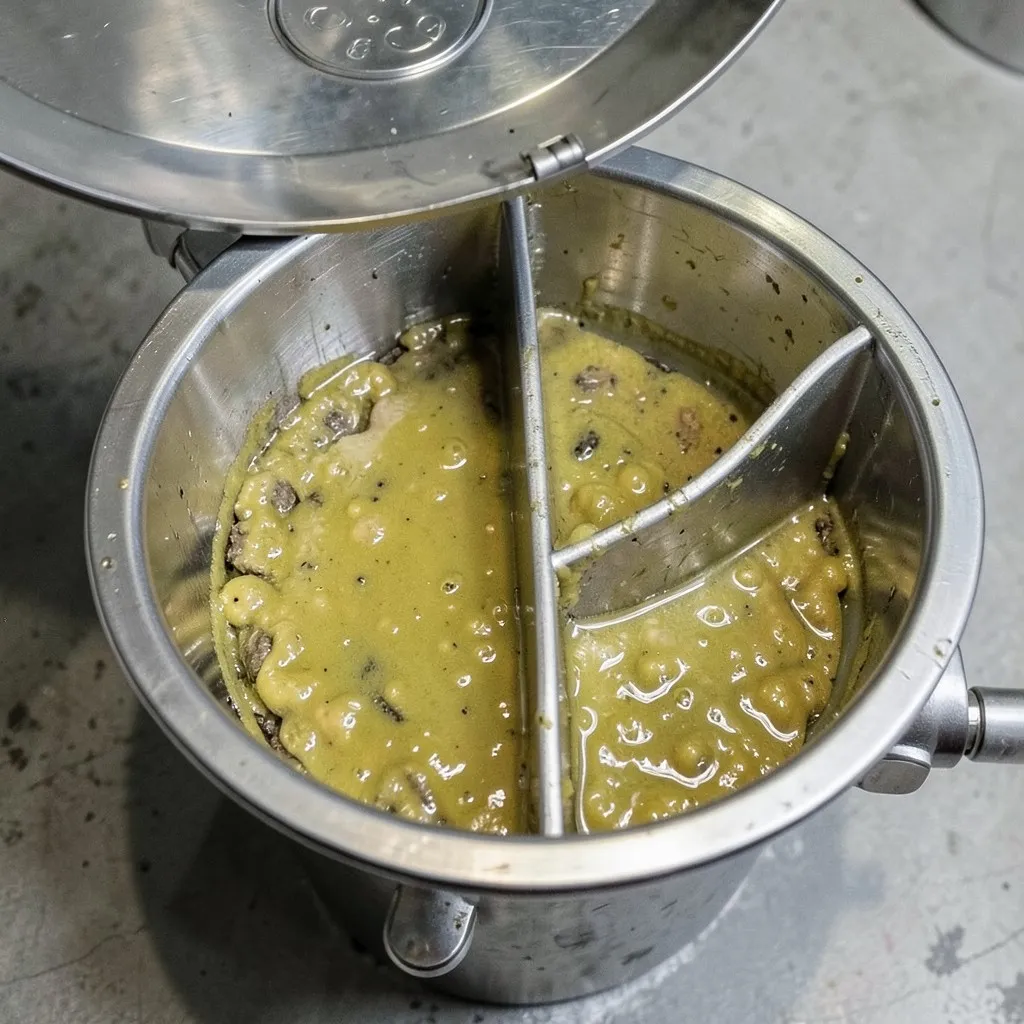 Reference photograph: Grease Trap (A plumbing device that intercepts fats, oils, and grease before they enter the s).