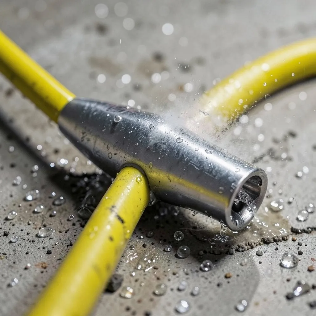 Reference photograph: Hydro Jetting (A drain-cleaning method using a high-pressure water stream (2,000–4,000 PSI) del).