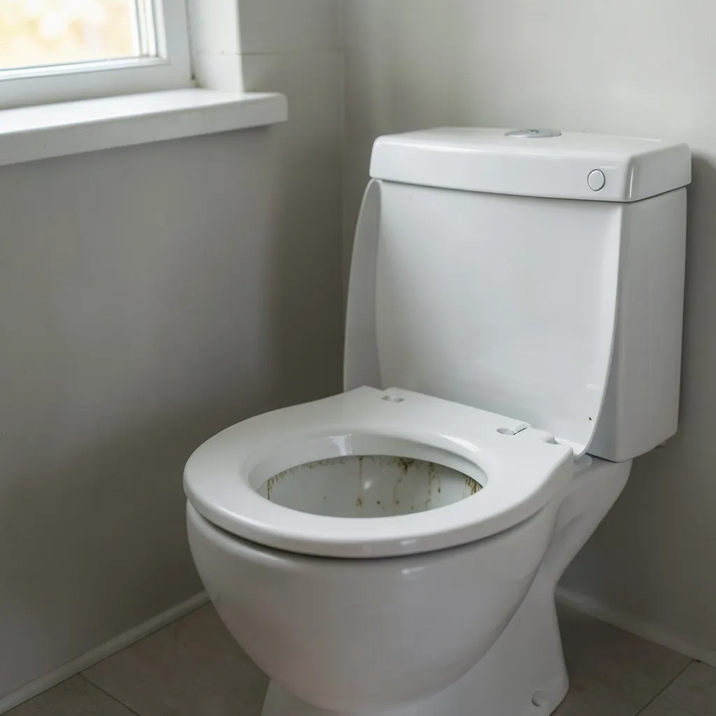 Reference photograph: Low-Flow Toilet (A toilet that uses 1.6 gallons per flush (GPF) or less, compared to older 3.5–7 ).