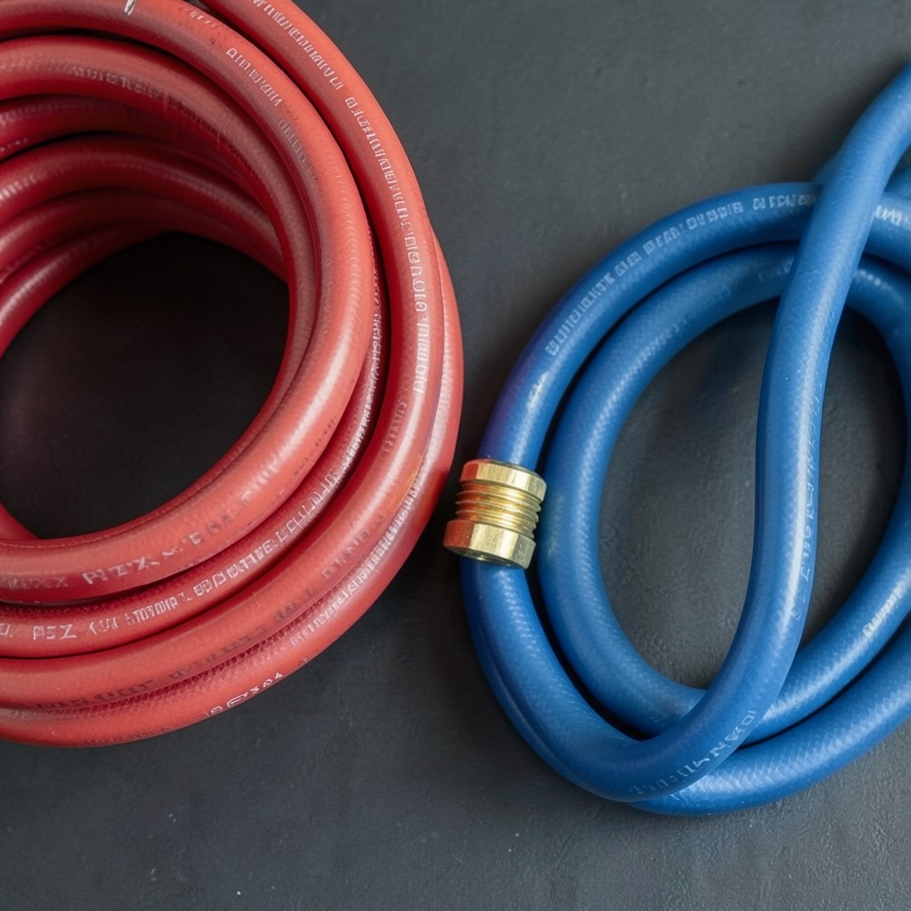 Reference photograph: PEX (Cross-Linked Polyethylene) (Flexible plastic plumbing pipe that has largely replaced copper and galvanized s).