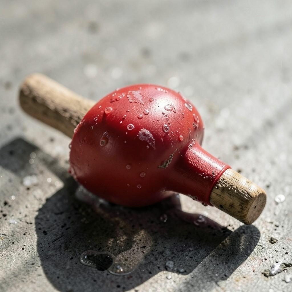 Reference photograph: Plunger (A hand tool that uses suction and hydraulic pressure to dislodge drain clogs. Th).