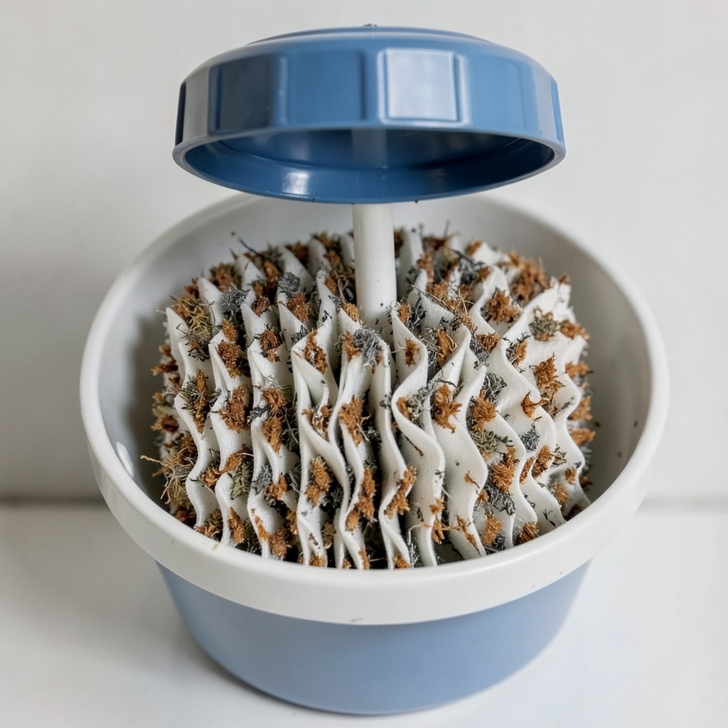 Reference photograph: Sediment Filter (A whole-house or point-of-use filter that removes particles (sand, rust, silt) f).