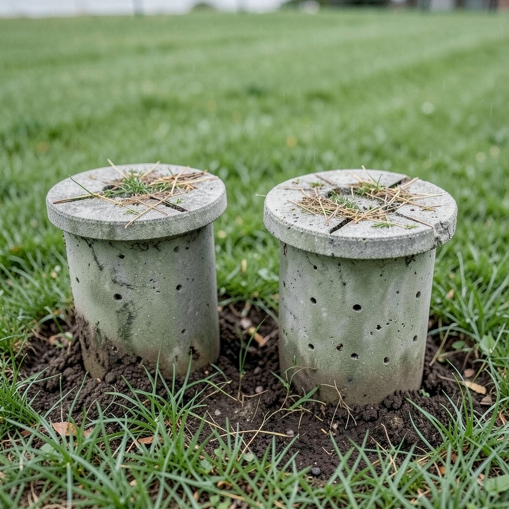 Reference photograph: Septic Tank (An underground tank that collects and provides primary treatment to household wa).