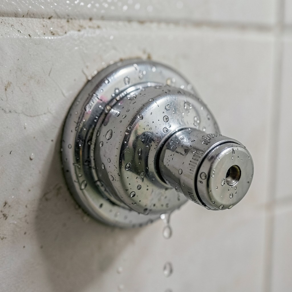 Reference photograph: Shower Valve (The mixing valve behind the shower wall that blends hot and cold water to the se).