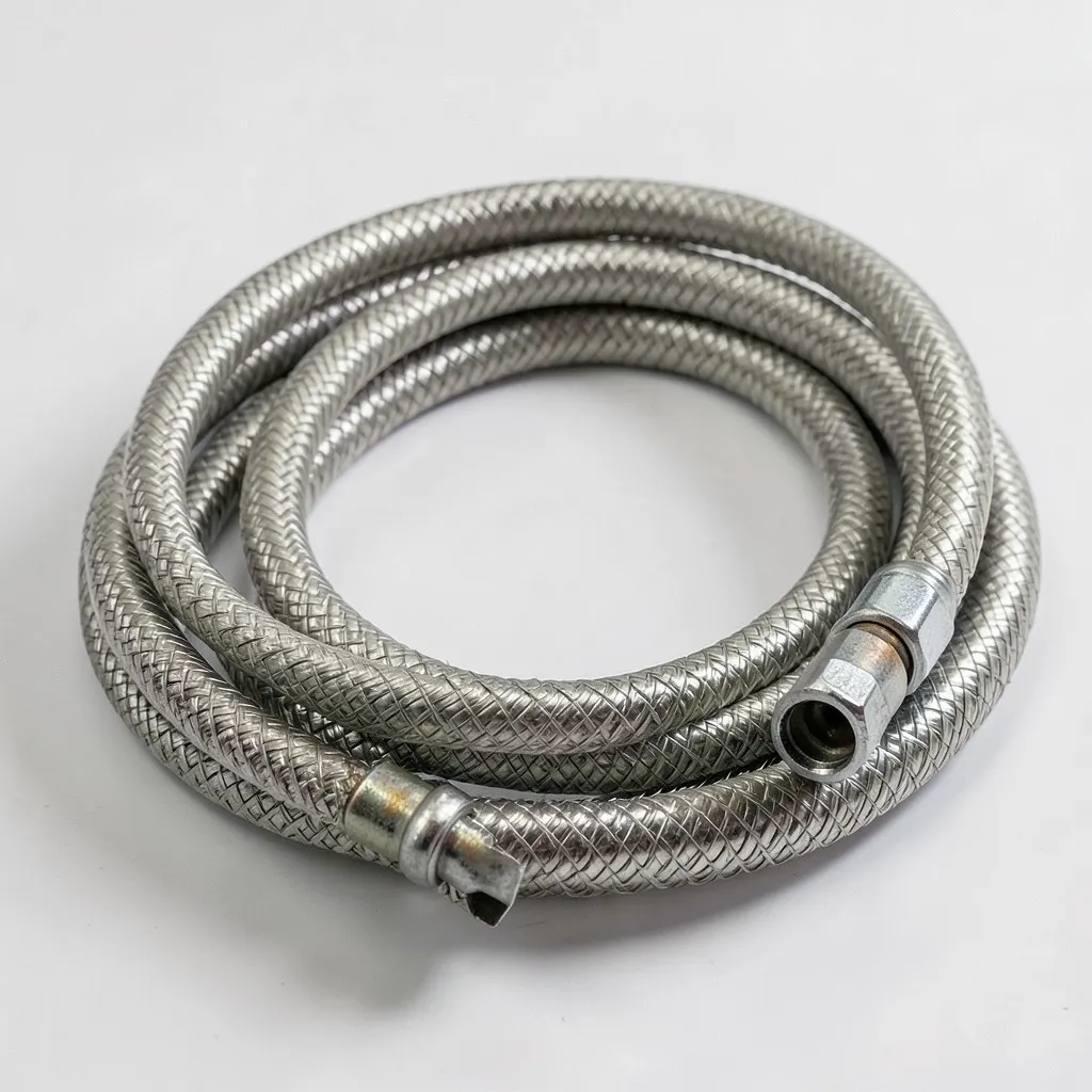 Reference photograph: Supply Line (The flexible hose that connects a shutoff valve (angle stop) to a faucet, toilet).