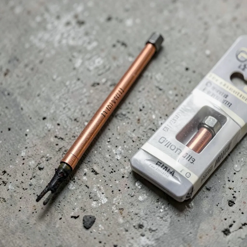 Reference photograph: Thermocouple (A safety device in gas water heaters and furnaces that detects whether the pilot).