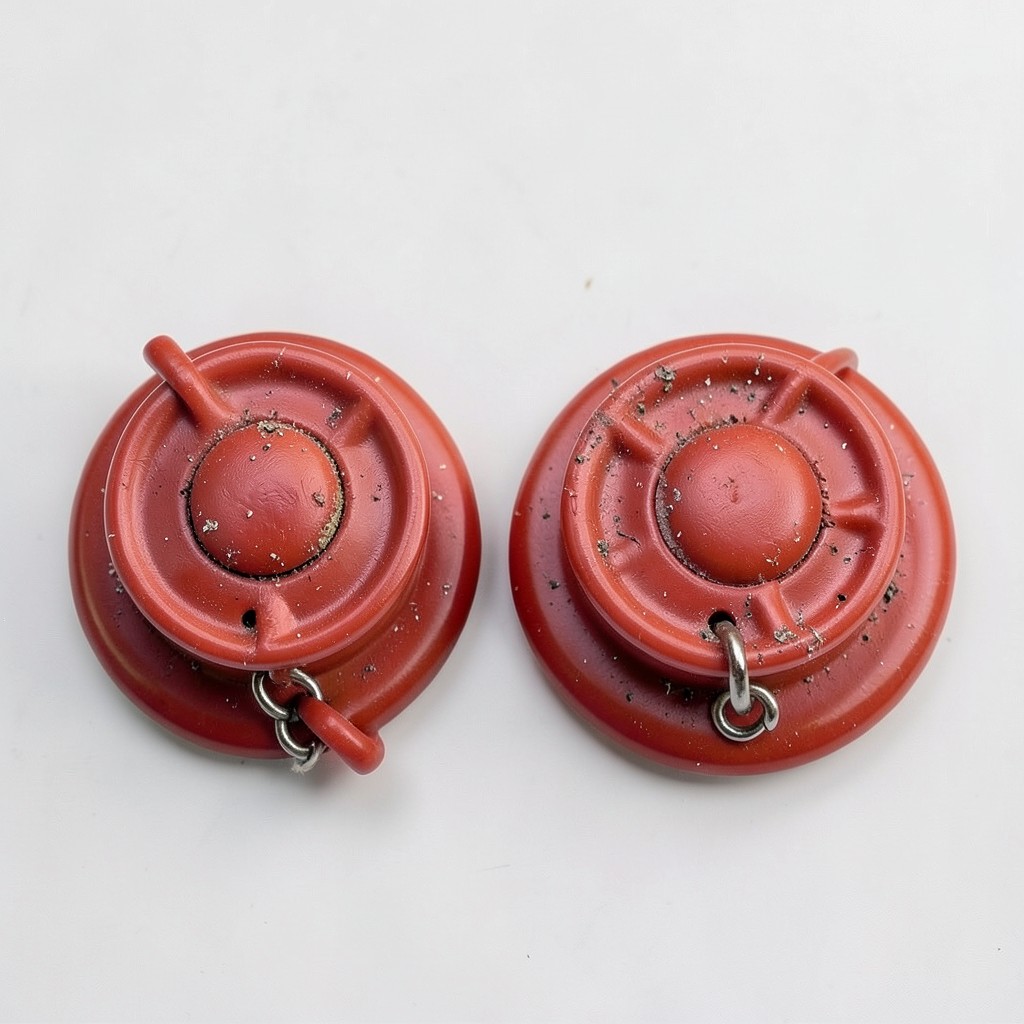 Reference photograph: Toilet Flapper (The rubber seal at the bottom of the toilet tank that opens to flush and closes ).