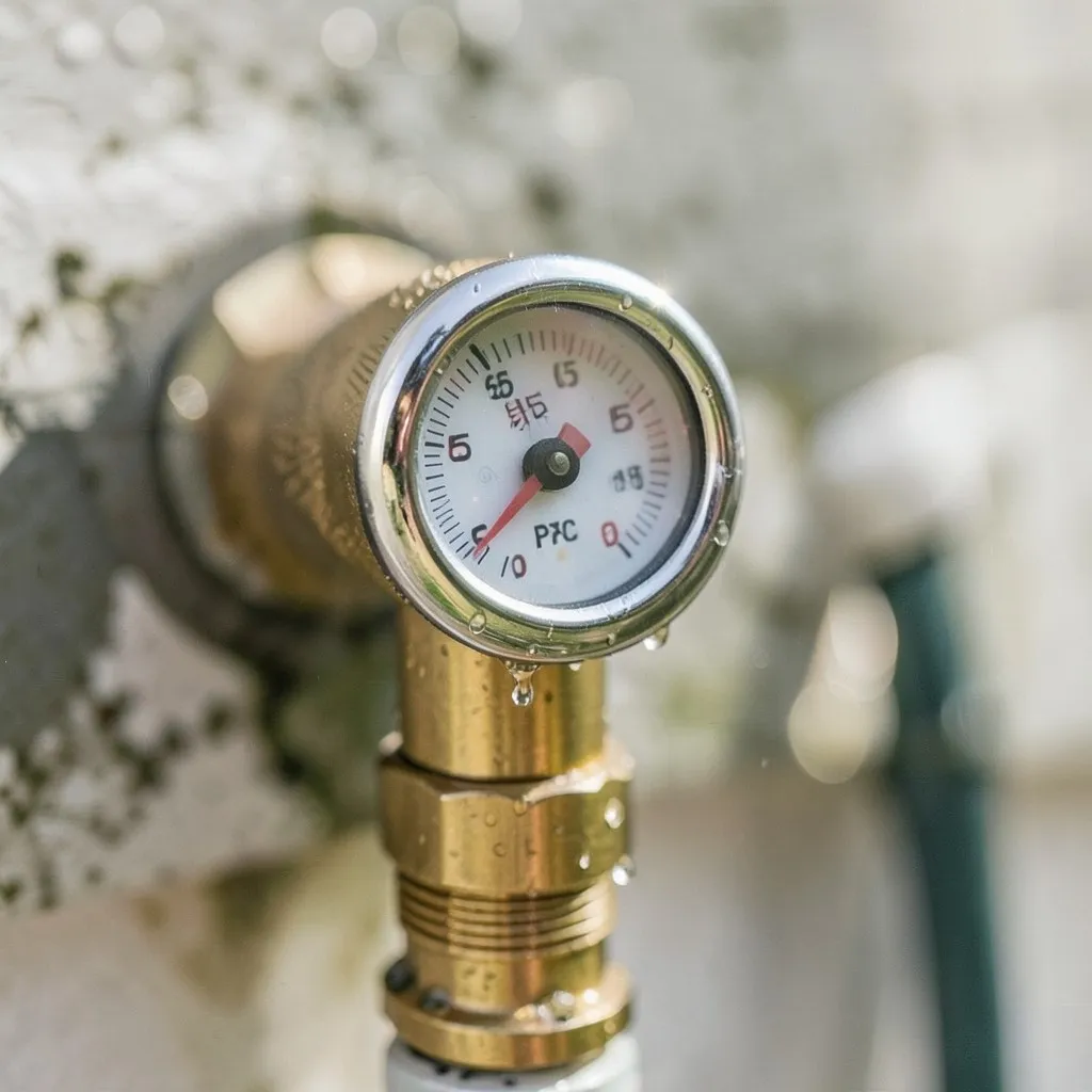 Reference photograph: Water Pressure (The force at which water moves through your home's supply pipes, measured in PSI).